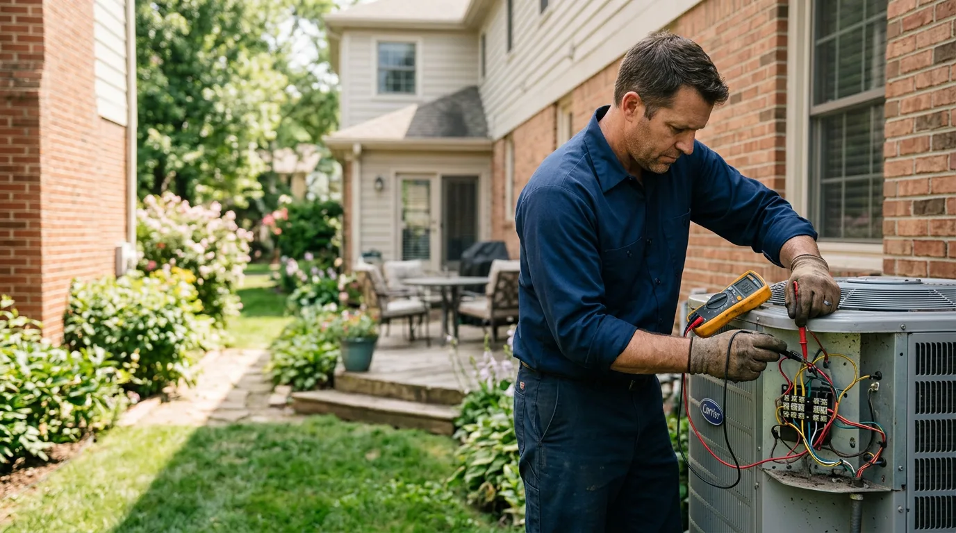 HVAC technician working near Shelbyville, MI